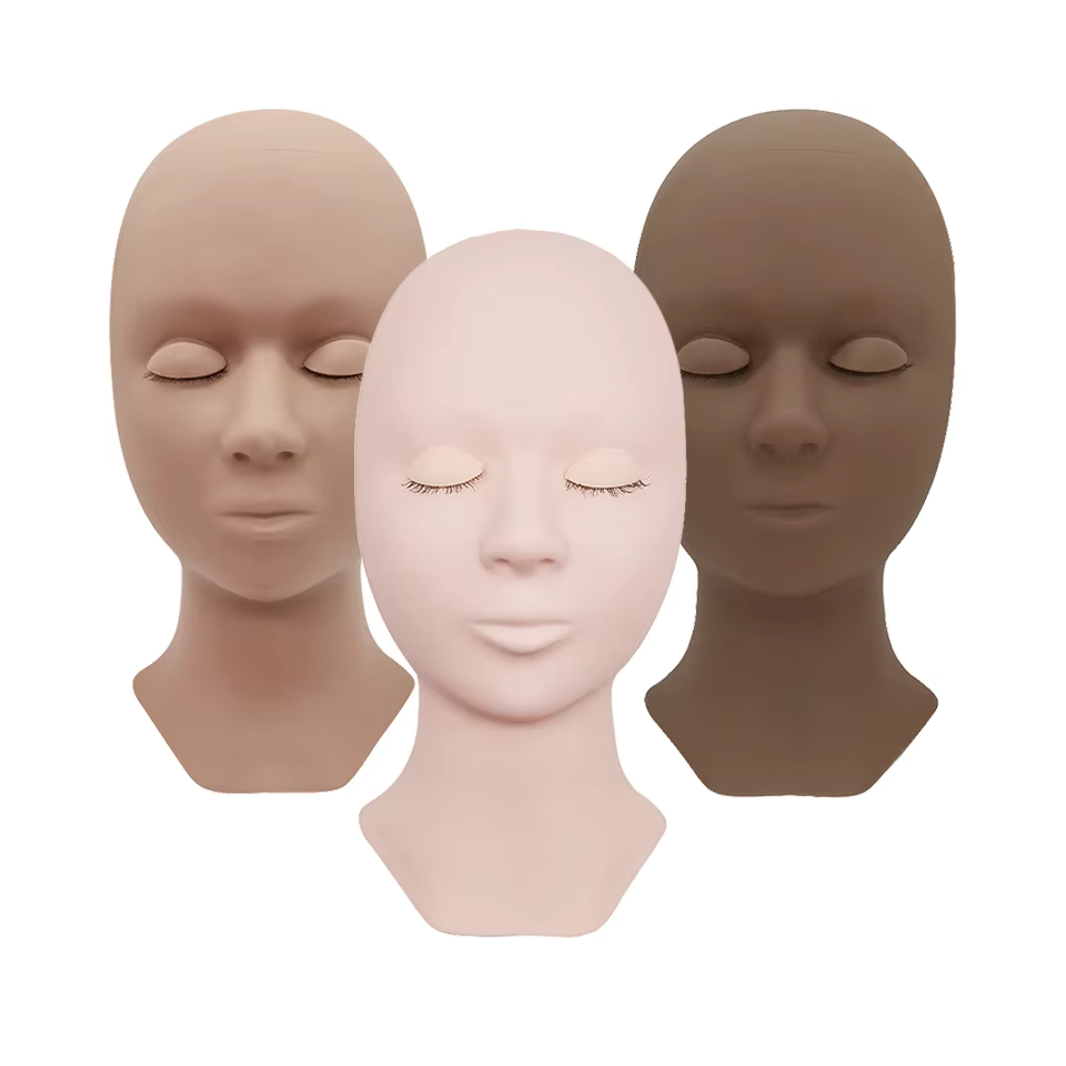 Tête de Mannequin pour cils, prix de gros, ensemble de formation pour débutants, cosmétiques, fourni