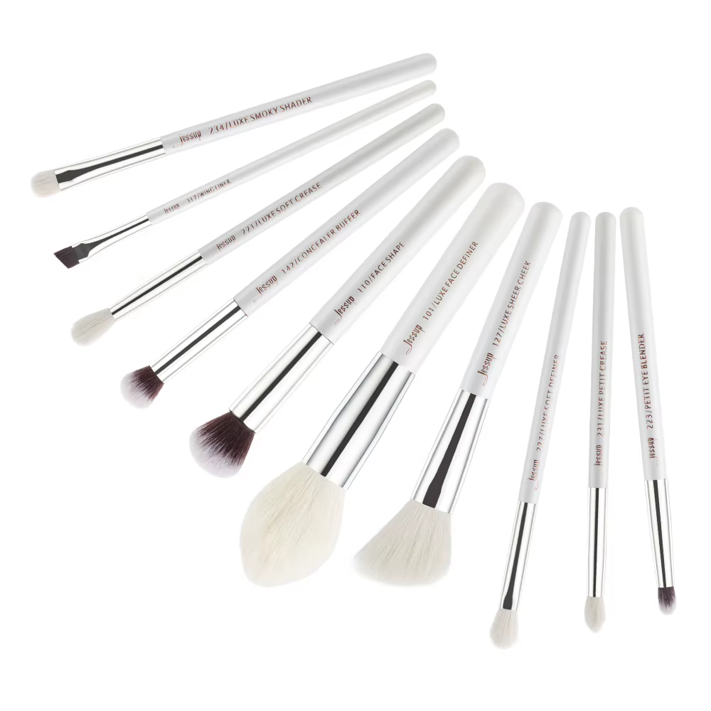 Jessup ensemble de pinceaux 10 pièces pinceaux de maquillage professionnels ensembles fond de teint