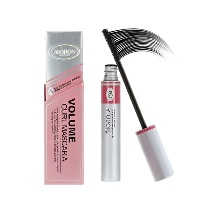 Mascara Curl Extension de cils Mascara colossal Volume maquillage 1pc encre noire Alobon cils en fib