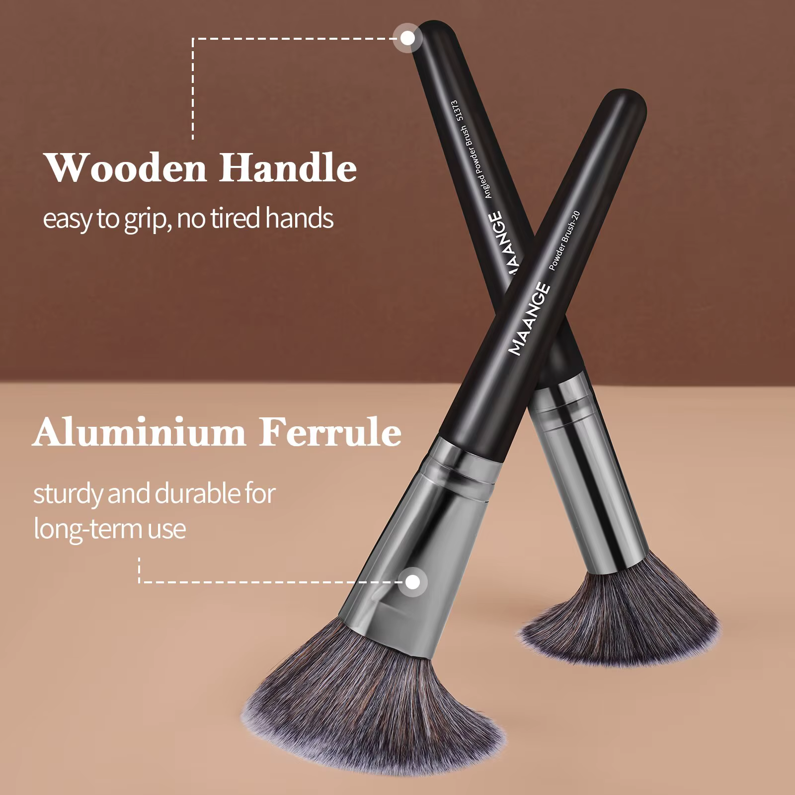 MAANGE 25 boîte-cadeau ensemble de pinceaux de maquillage des yeux du visage professionnel brosses p