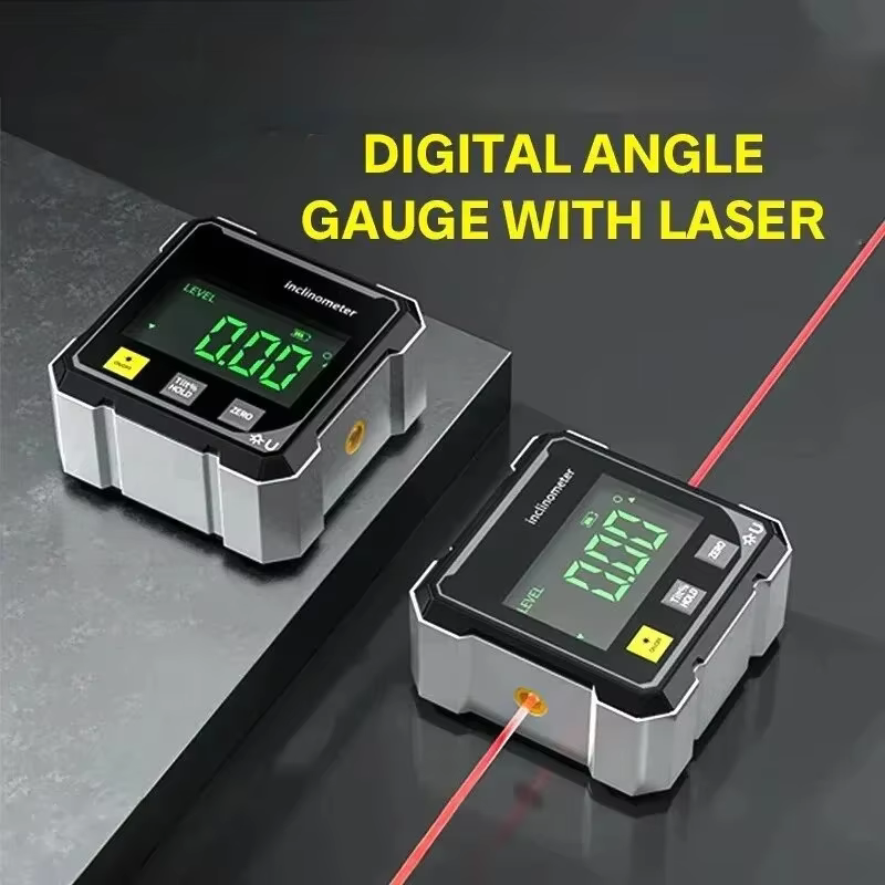 Un nouvel inclinomètre numérique avec un champ magnétique puissant des deux côtés et niveaux laser p