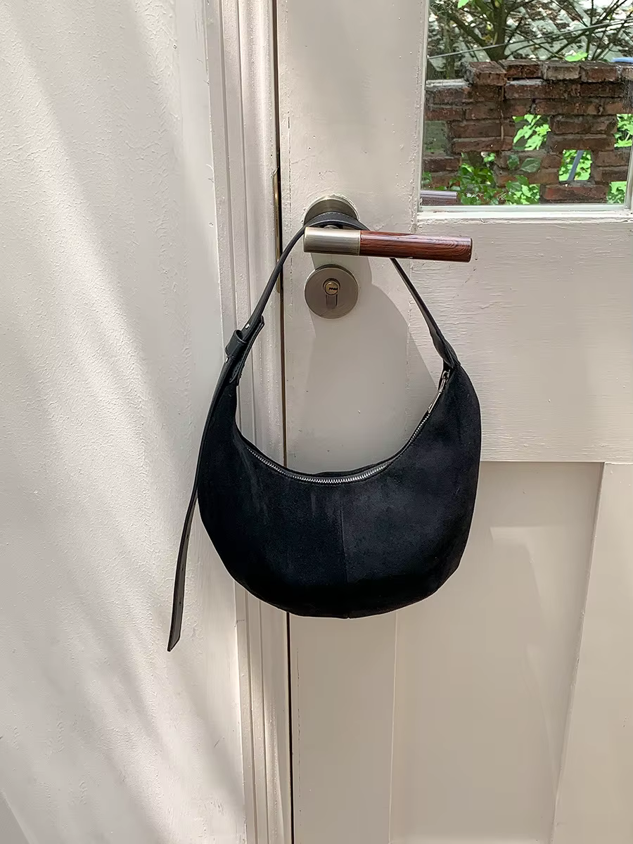 Faux daim femmes sacs axilaires marque design dames sac à main femme hobos épaule sac à bandoulière