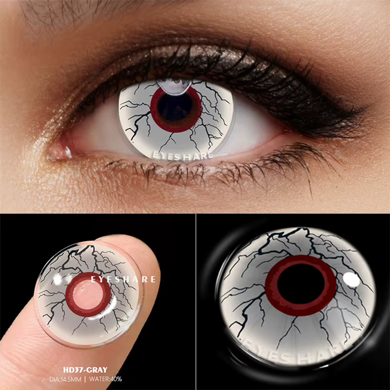 EYESHARE 2 pièces/paire Halloween lentilles de Contact colorées Anime Cosplay yeux lentilles annuell