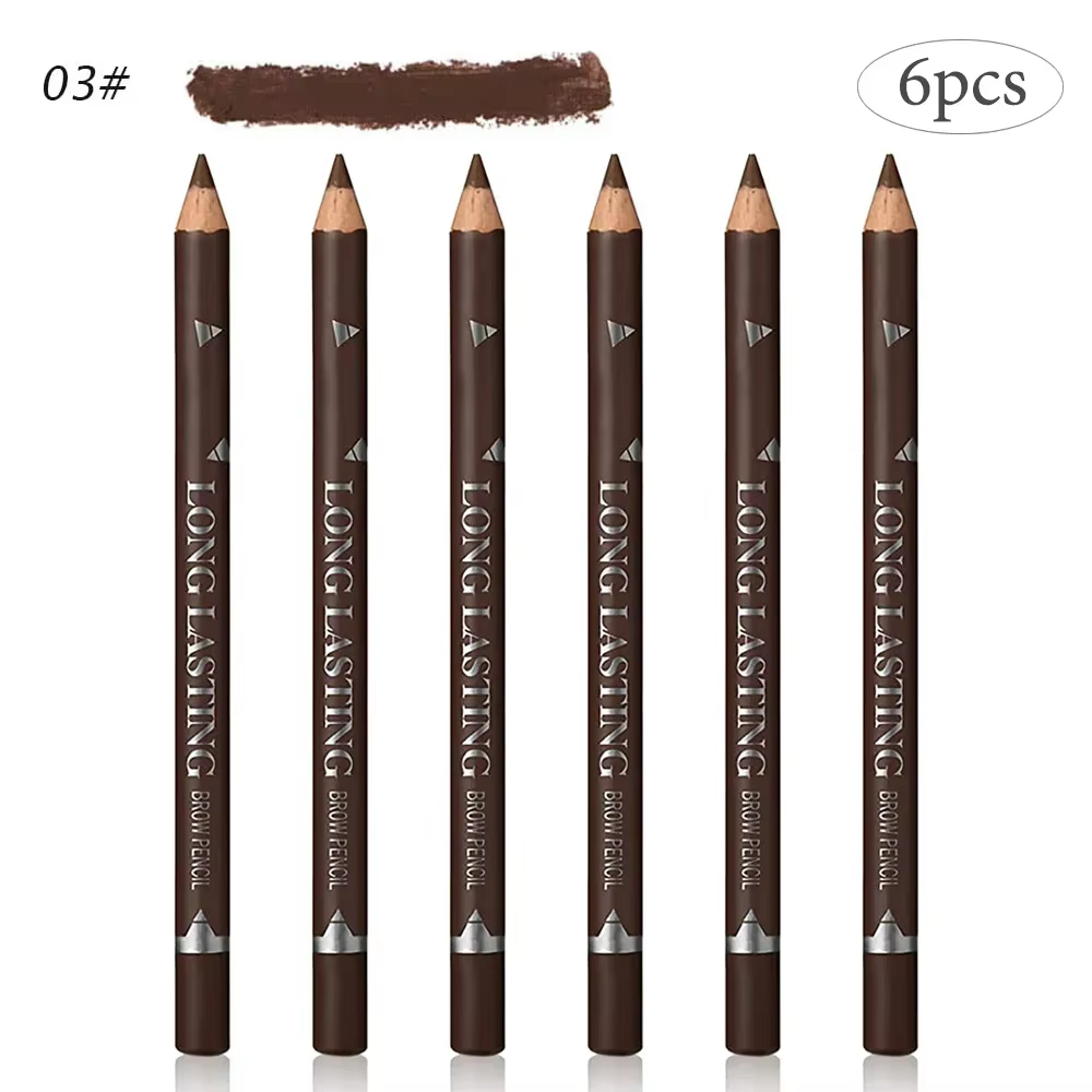 Crayon à sourcils professionnel imperméable pour femmes, stylo de maquillage pour les yeux, couleur