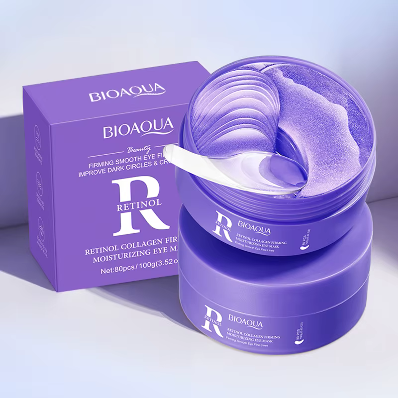 80 pièces BIOAQUA rétinol cristal collagène masque pour les yeux Anti cernes Anti-rides hydratant An