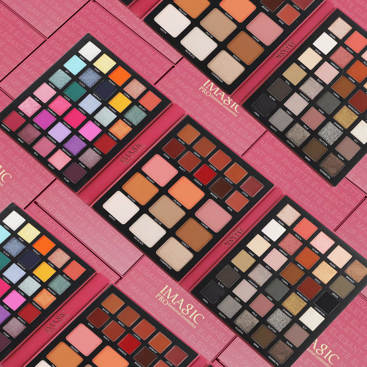 IMAGIC Palette de fards à paupières 5 en 1, 79 couleurs, non vol, longue durée, imperméable, EY-370
