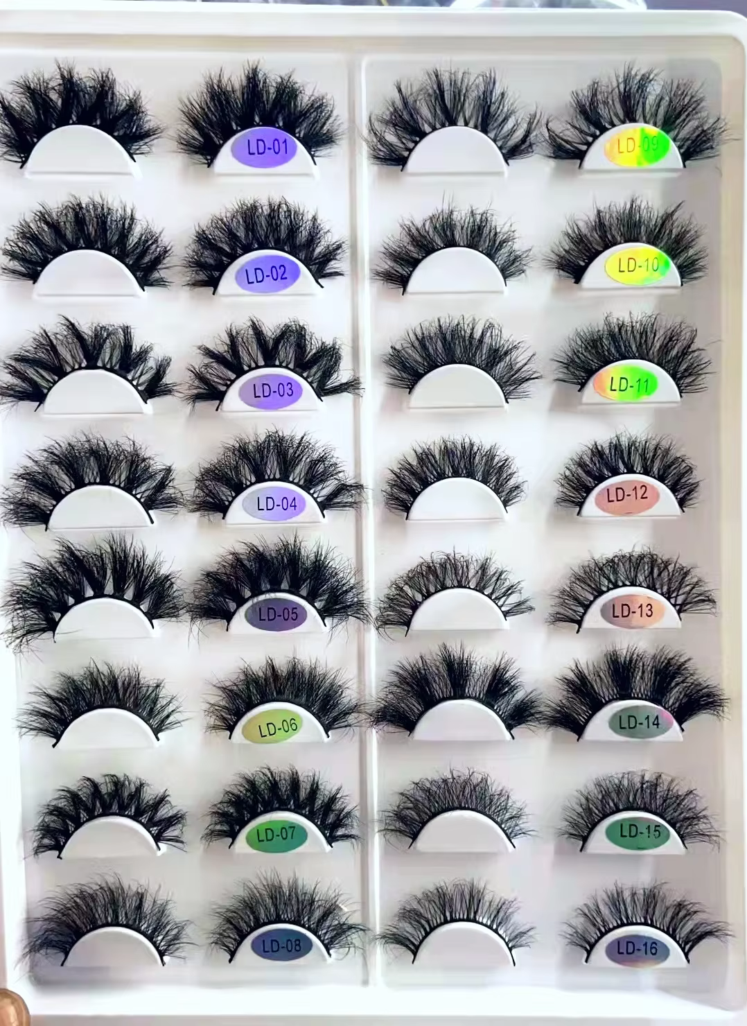 16 Styles mélanger cils de vison 3D cils de vison 100% cils sans cruauté cils naturels réutilisables