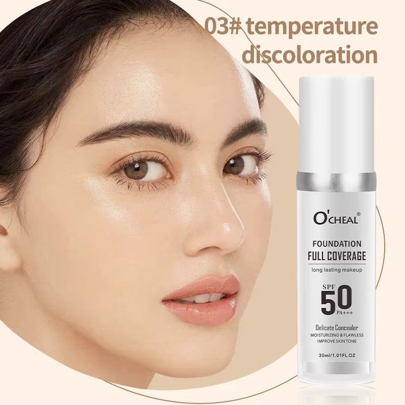 Fond de teint à couleur changeante, correcteur de maquillage, hydratant longue durée, nourrissant, c