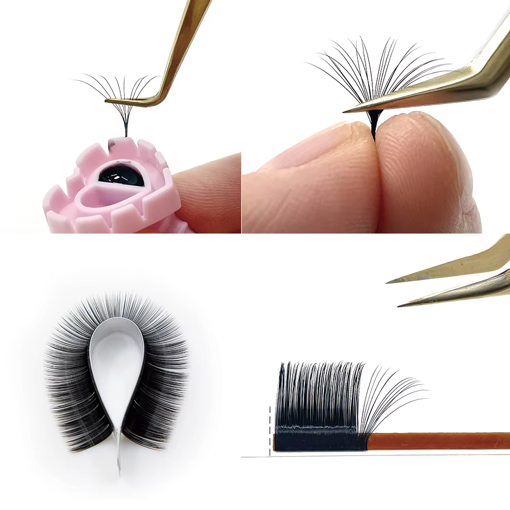 ARTSTAR 12 rangées/plateau faux cils J B Curl 6-20mm Extensions de cils noir mat outil de maquillage