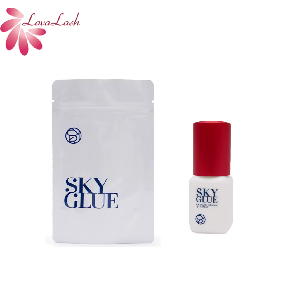 Extensions de cils coréennes originales, colle Sky avec capuchon rouge, temps de séchage de 1 à 2 se