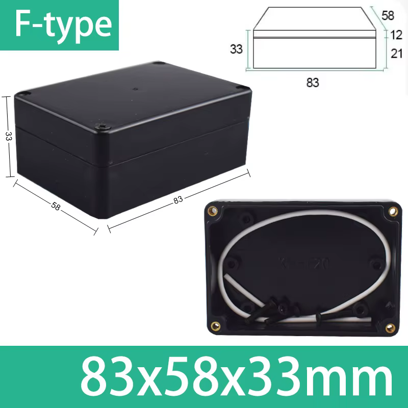 Boîtier de boîte étanche ABS, coffre-fort électronique, boîtes en plastique, boîte de jonction de fi