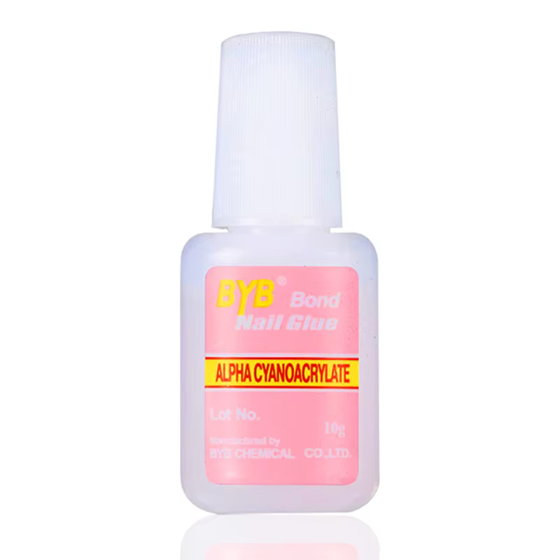 Colle à ongles 10g avec pinceau pour faux ongles, transparente, forte, séchage rapide, outil pour ma