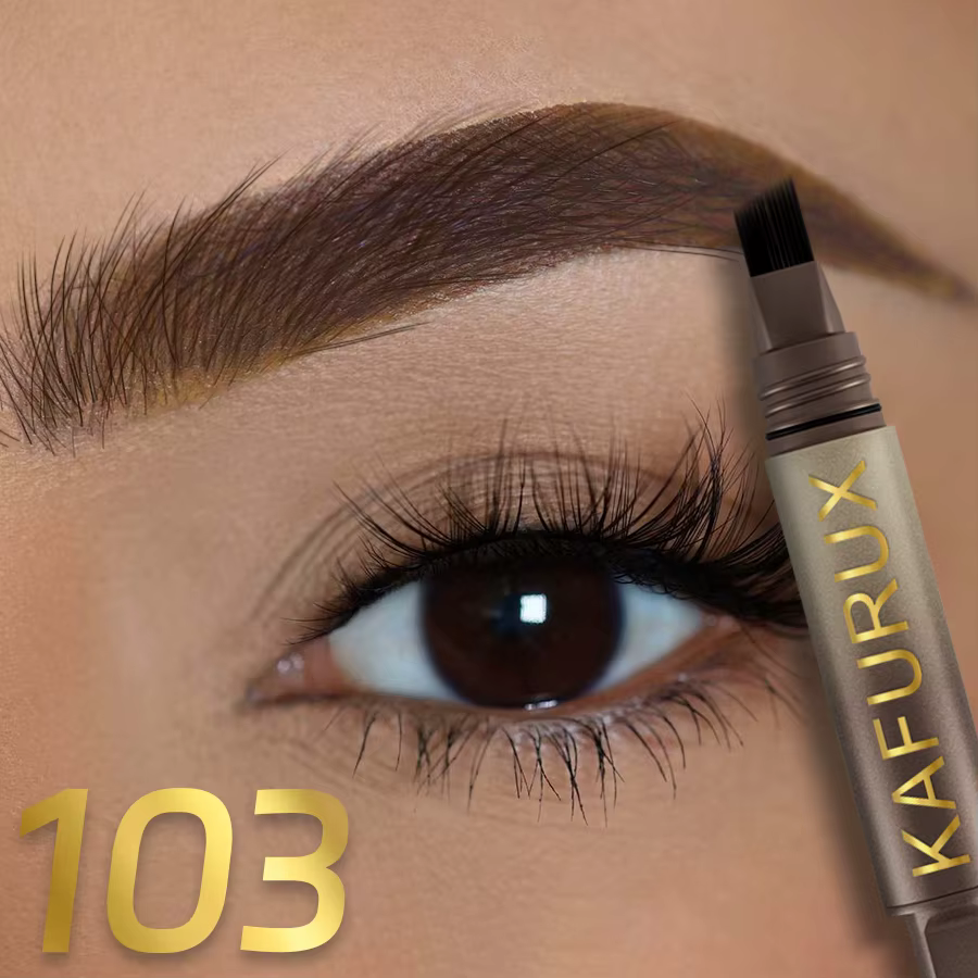 Crayon à sourcils 3D, Anti-taches, imperméable, longue durée, noir, marron, grande brosse, crème reh
