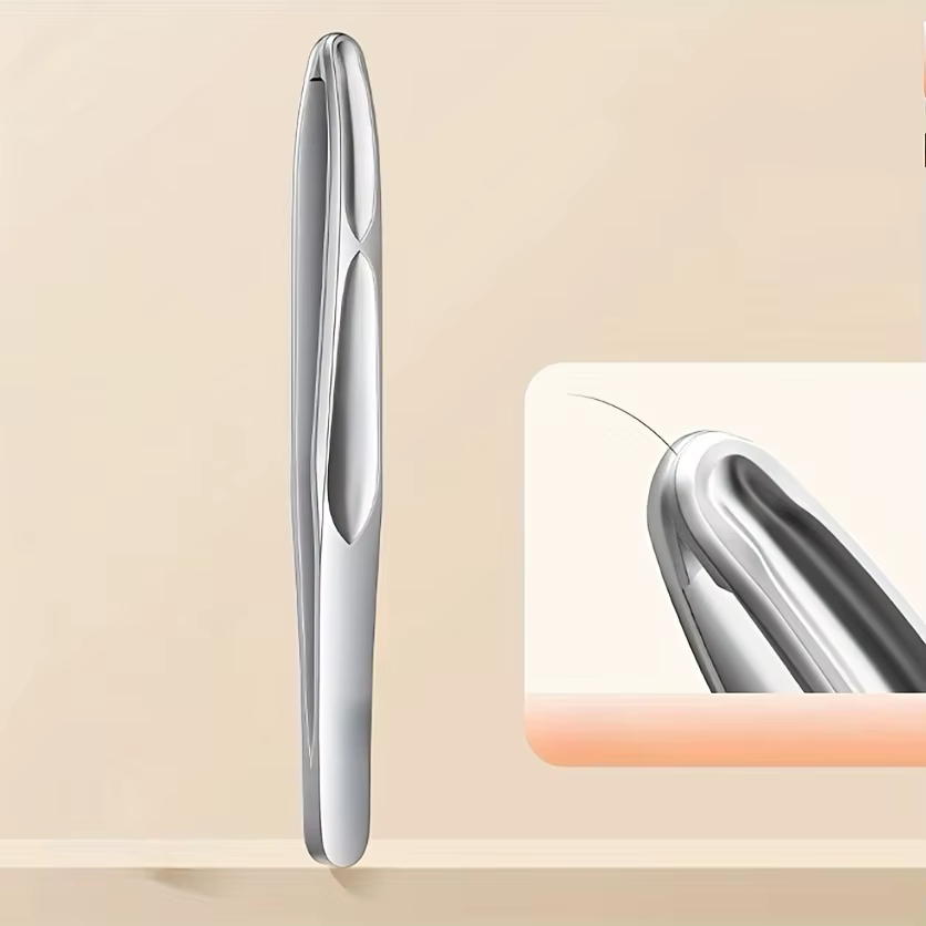 Pinces à sourcils en acier inoxydable pour une coupe précise de barbe et de moustache – Pince à épil