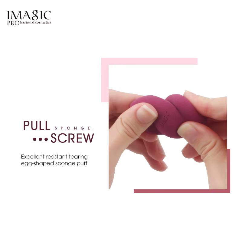 IMAGIC 10 pièces éponge de maquillage bouffée humide et sèche éponge de maquillage douce professionn