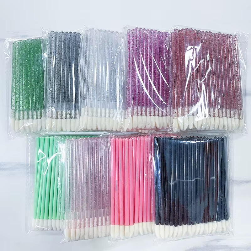 wholesale 50/100 pièces brosse à cils jetable applicateur de Mascara baguette yeux lèvres cosmétique