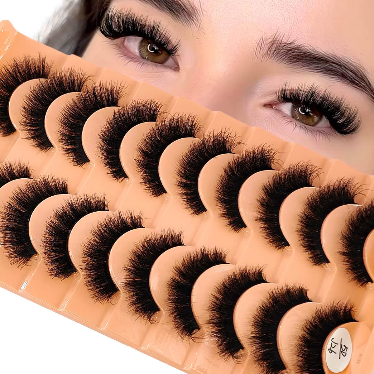 Nouveau 10 paires de Cils maquillage doux moelleux 3D vison Faux Cils épais fait à la main Volume vi