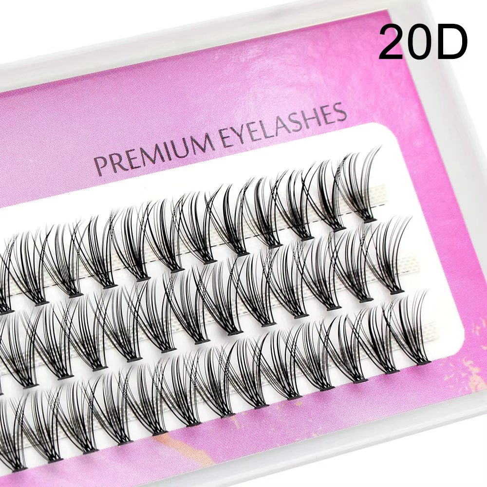 Cils personnalisés avec logo privé, cils individuels, marque personnelle, 20D, 30D, 40D, 1 PC