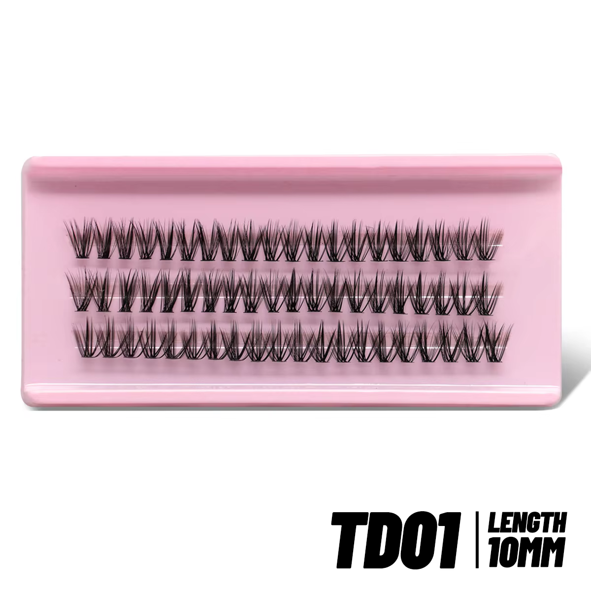 GROINNEYA Extensions de Cils Volume Naturel Effet Clusters Lashes Doux et Fluffy Cils Individuels DI