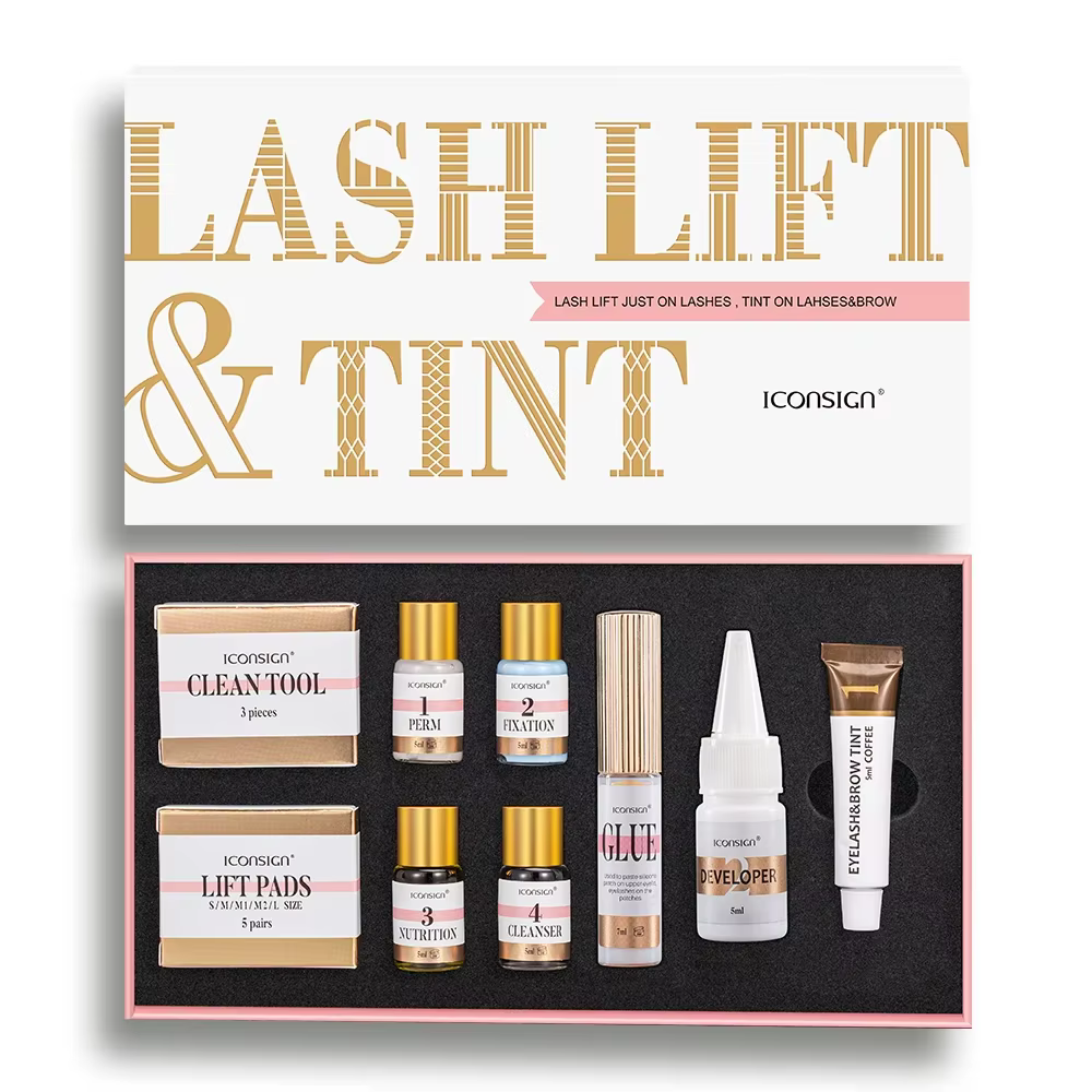 ICONSIGN-Kit professionnel de lifting et de teinte des cils, outils de maquillage pour les yeux, liv