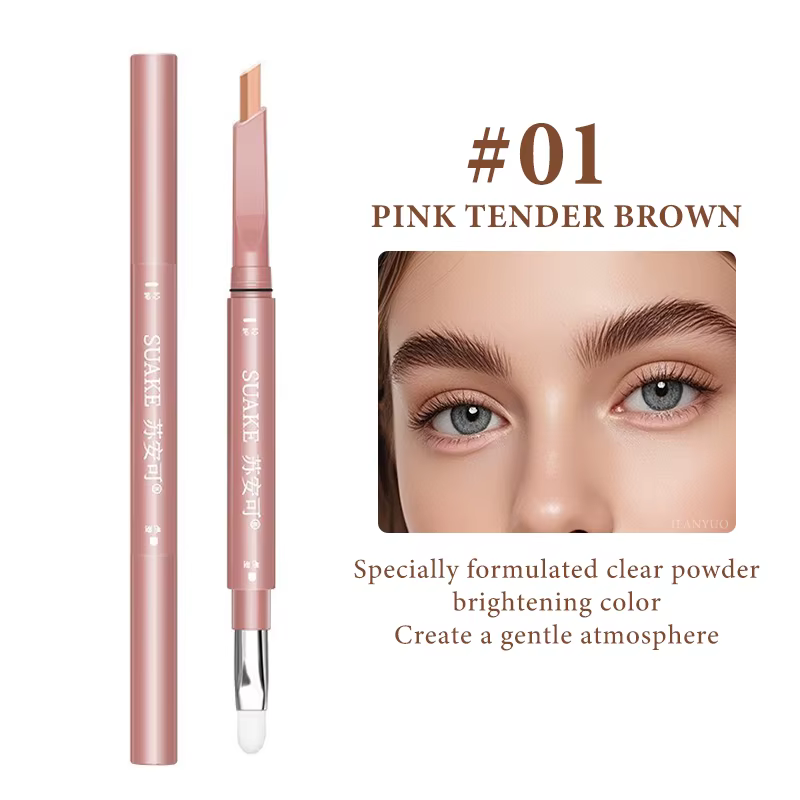 Crayon illuminateur Aegyo Sal waterproof naturel double couleur pour les yeux, effet « silkworm », c