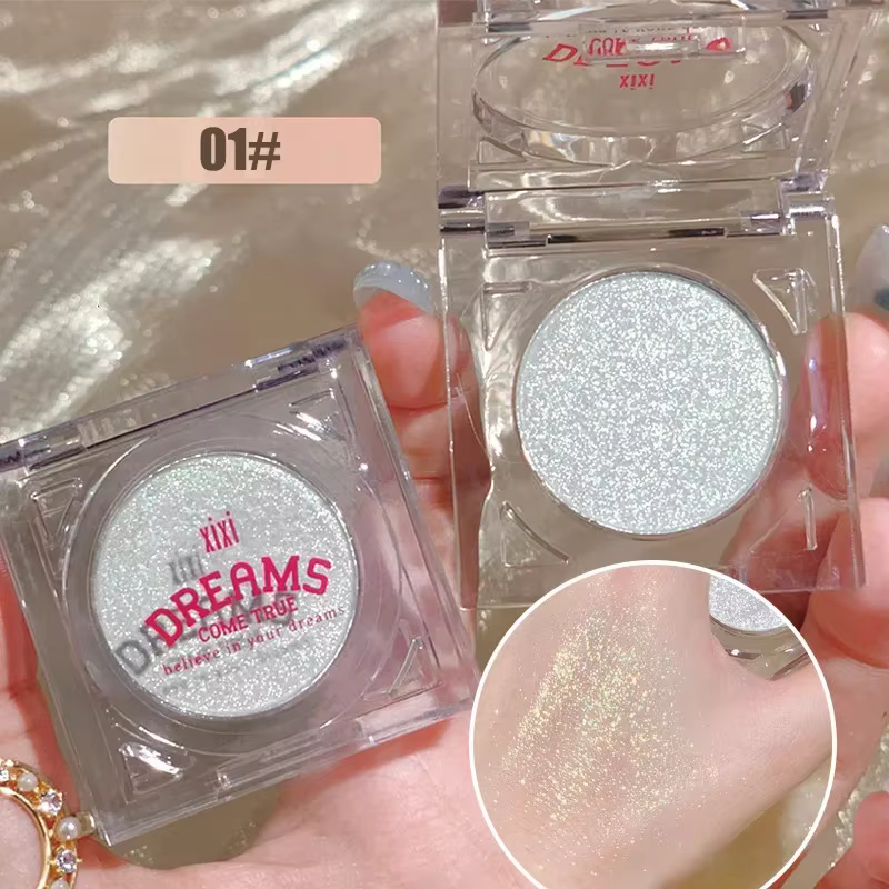 Palette de fards à paupières, paillettes brillantes, lune, diamant, galaxie, maquillage nacré, Monoc