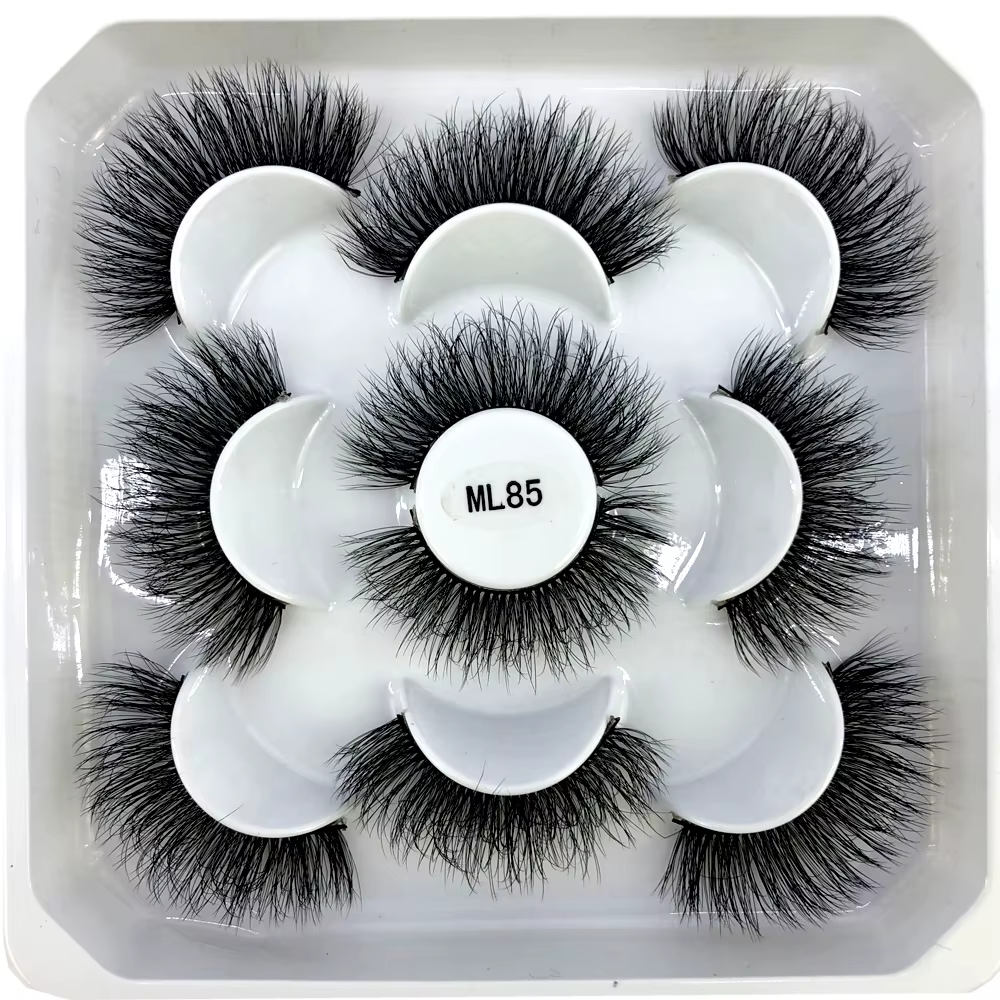 Nouveau 5 paires 8-25mm naturel 3D faux cils faux cils kit de maquillage vison cils extension vison