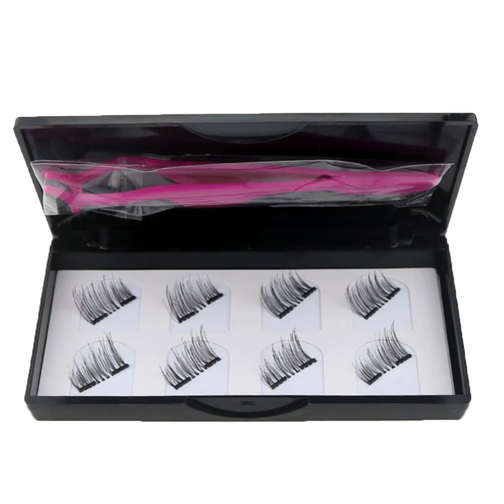 8 pièces aimant naturel faux cils magnétique longs faux cils naturels pince à épiler extension de ci
