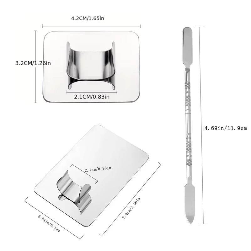 Palette de mélange de maquillage, Palette de spatule de maquillage KissDate avec spatule de fond de 
