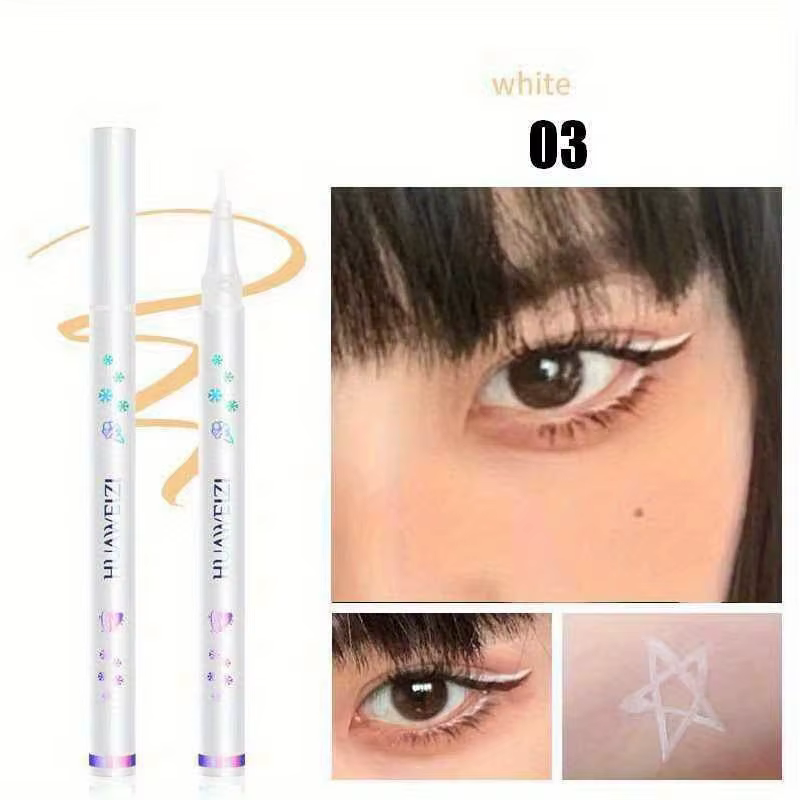 Crayon Eyeliner Liquide Coloré, Outils de Maquillage pour les Yeux, Étanche, Durable, vaccage Rapide