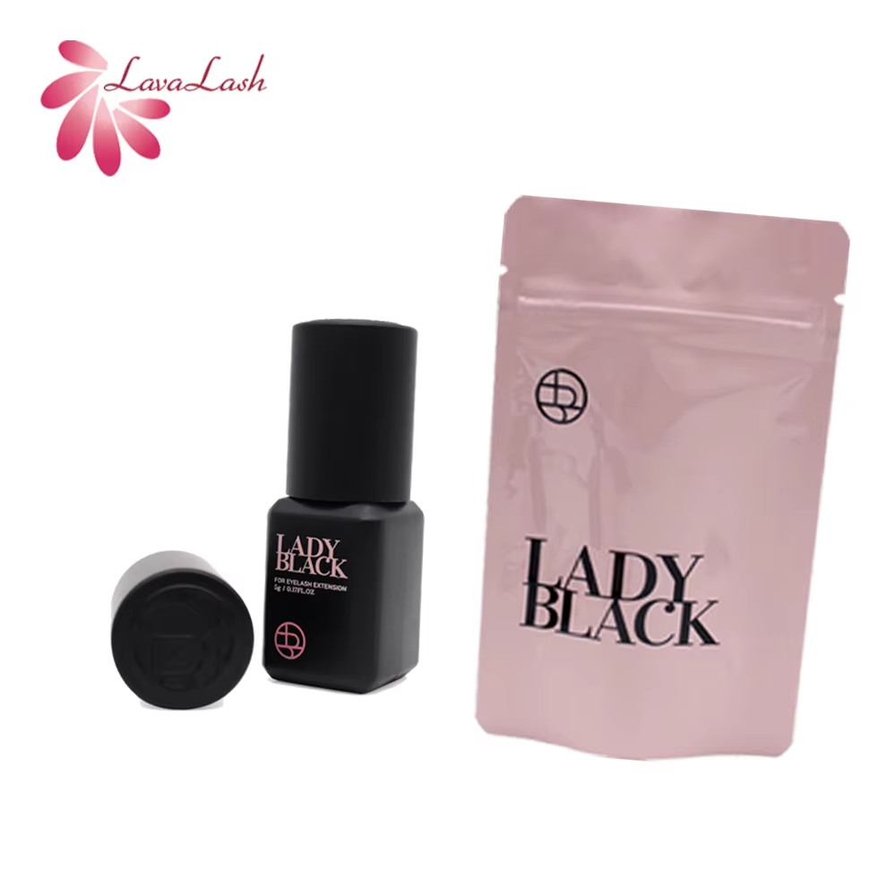 Corée 5ml dame colle noire séchage rapide forte Extension de cils colle rétention 4-5 semaines adhés