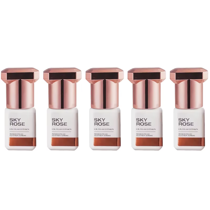 Colle Rose ciel pour Extensions de cils 1S, 10 bouteilles, séchage rapide, colle originale coréenne