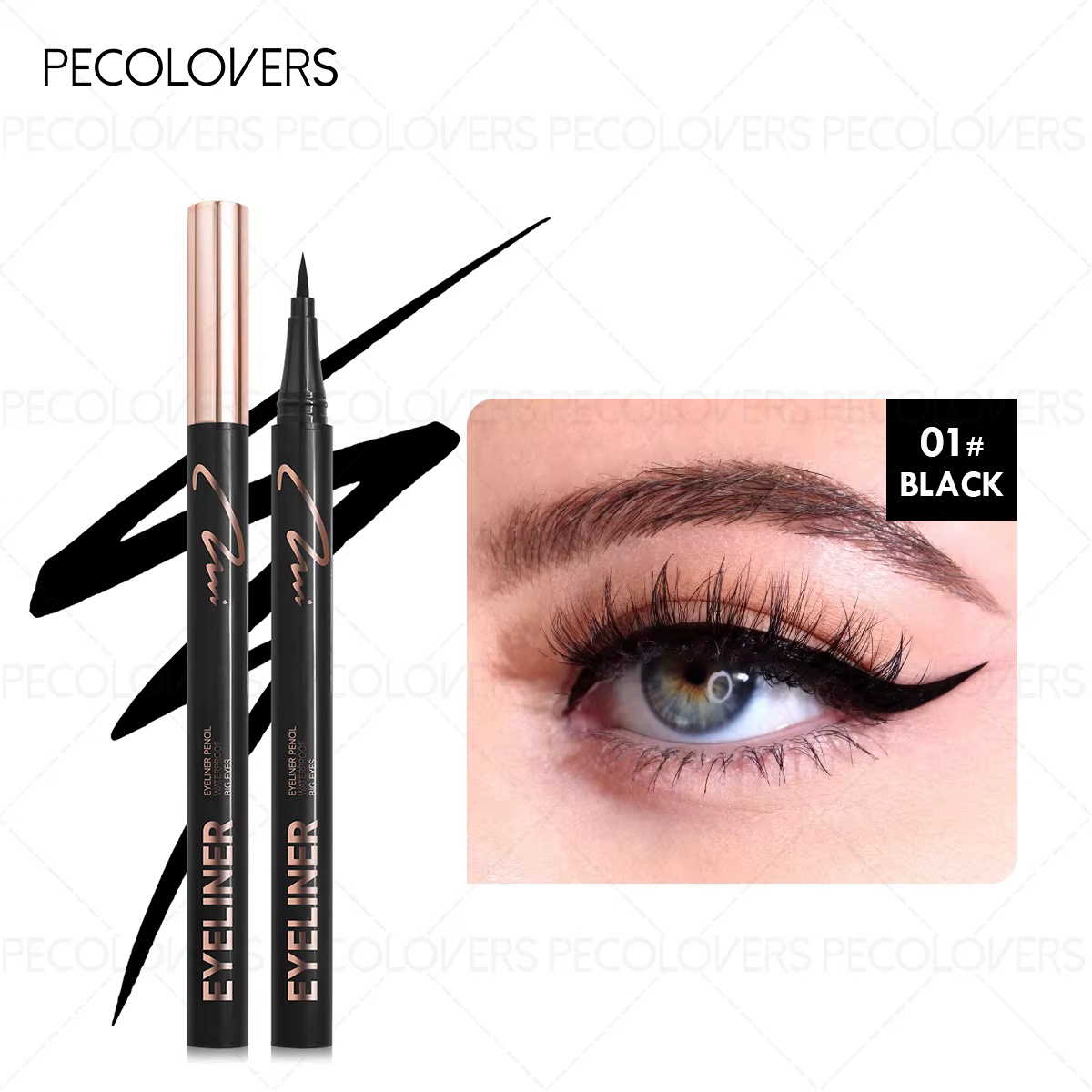 Eyeliner liquide Ultra-fin et imperméable, 1 pièce, séchage rapide, lisse, longue durée, stylo pour