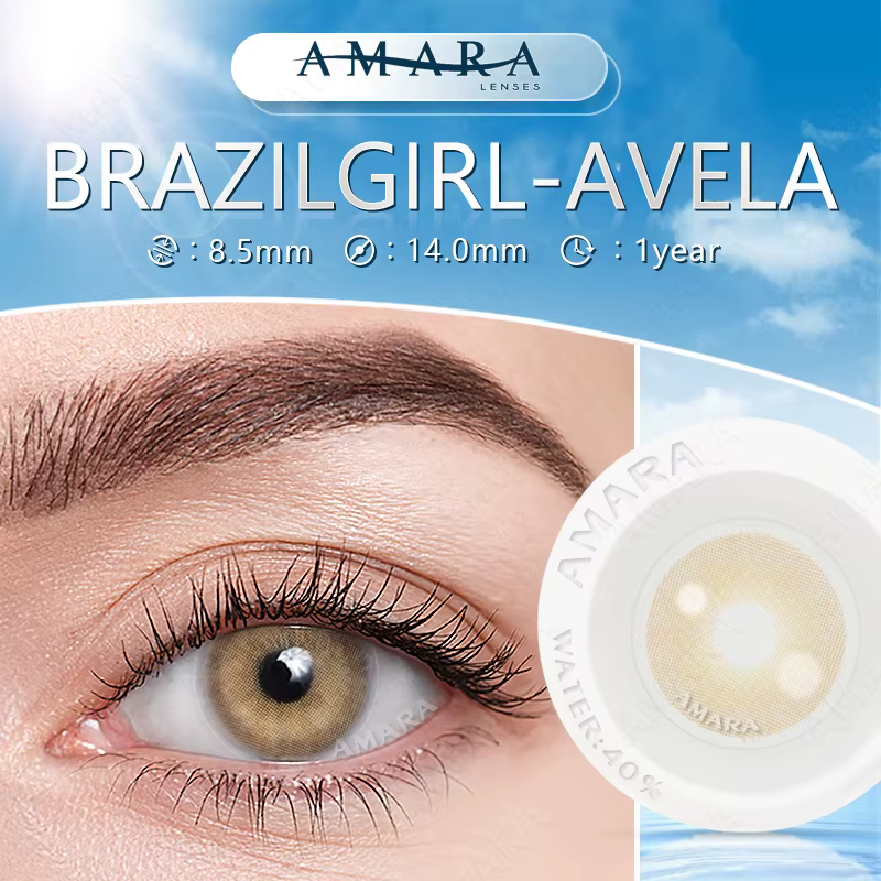 AMARA lentilles de couleur naturelle yeux 2 pièces lentilles de Contact de couleur pour les yeux len