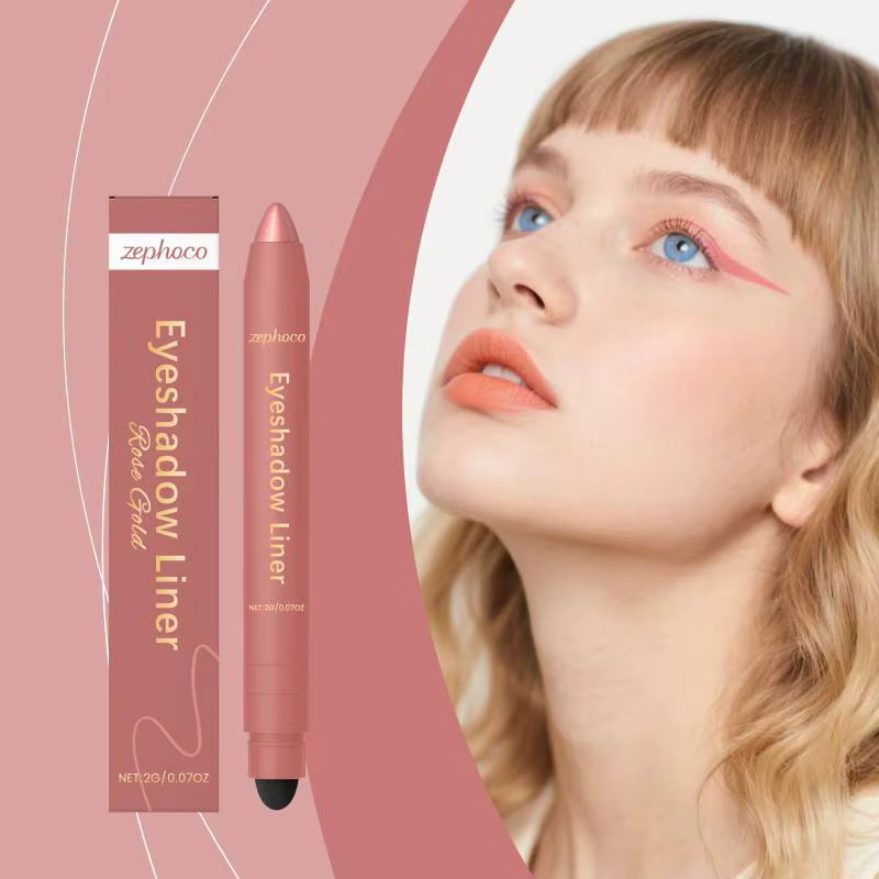 Crayon Eyeliner 2-en-1 : Traçage Soyeux, Couleurs Naturelles Intenses, Tenue Longue Durée, Maquillag