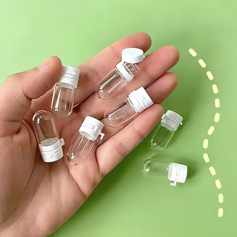 Flacons de voyage pratiques de 2 ml, transparents, anti-fuite, parfaits pour le démaquillant et le s