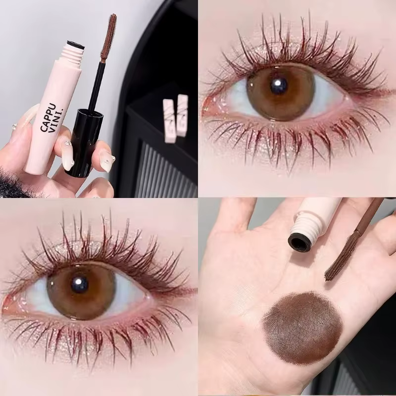 Mascara noir brun pour recourber les cils, extension de cils ultra-fine, cils non-délavables, mascar