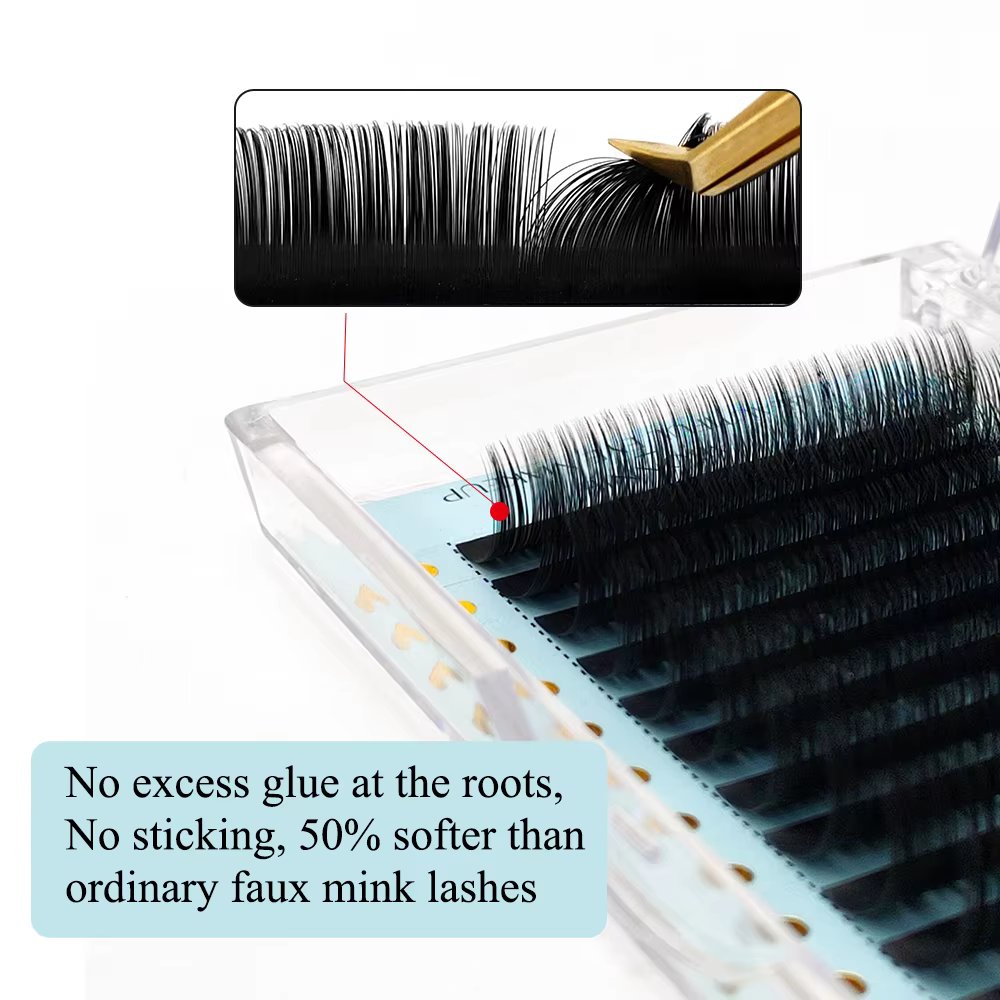 Abonnie noir mat Volume cachemire cils C CC D Extensions de cils individuelles maquillage Cilios