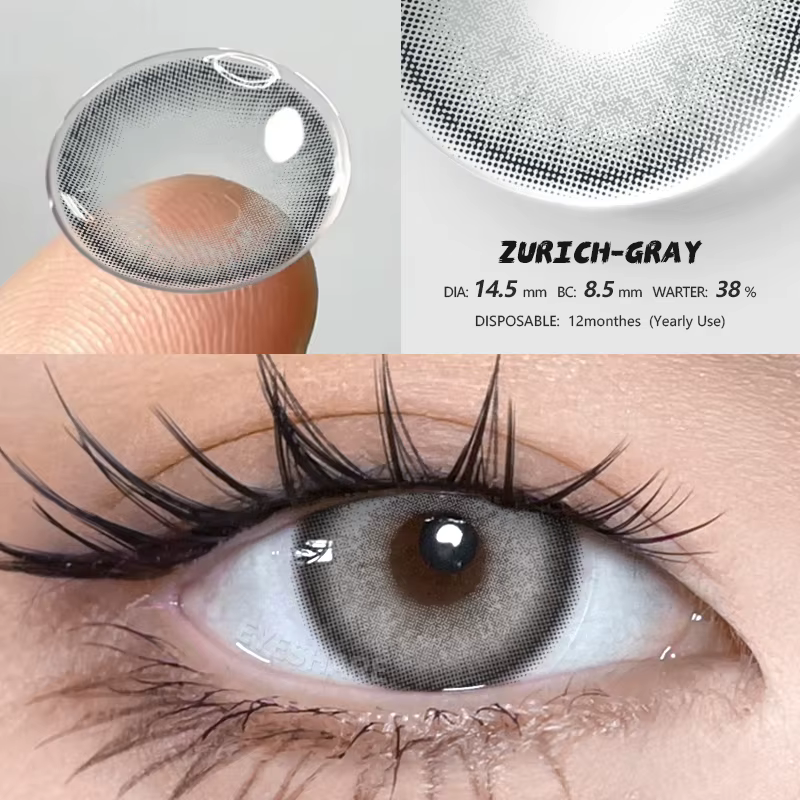 EYESHARE lentilles de Contact de couleur grise pour les yeux lentille de couleur verte pour les yeux