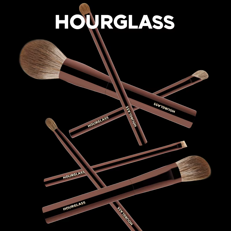 Ensemble de pinceaux de maquillage sablier 10 fards à paupières doux et pratiques, correcteur, stuc,