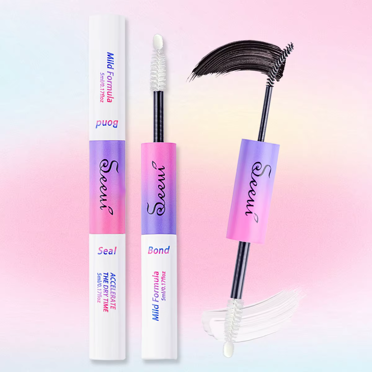 Colle et joint pour cils, pour grappes de cils, colle fixe forte, colle durable, outil d'extension d