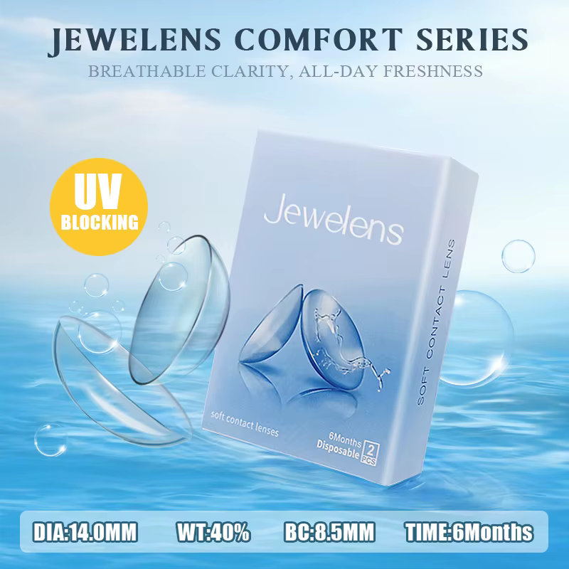 JEWELENS lentilles de Contact claires Prescription transparente naturelle Contacts oculaires souples