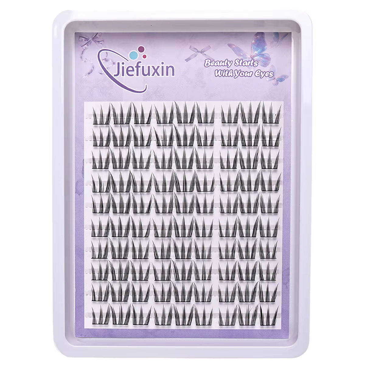 Kit d'extension de cils DIY, faux cils patte de chat mignon pour le maquillage des yeux élargis