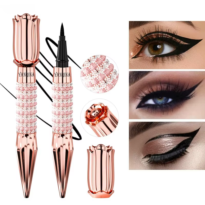 Eyeliner liquide de précision Yanqina - Longue durée, imperméable, anti-transfert, séchage rapide, e