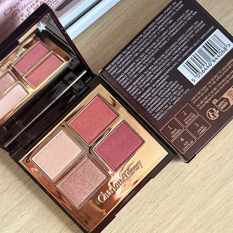 Maquillage de base naturel CT : Palette multi-usages de fards à paupières haute brillance, détails p