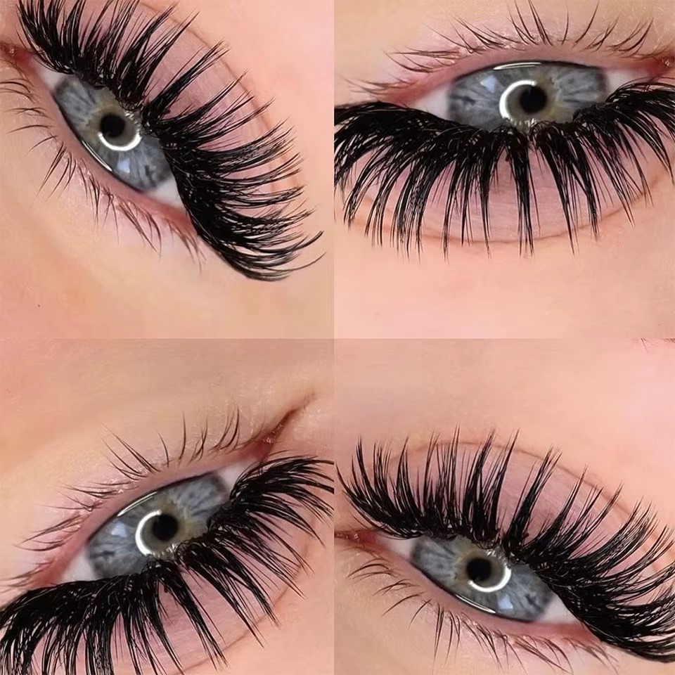 Faux cils cosplay féminins, maquillage coréen, nouveau style, pointes de support, cils 3D, cils mang
