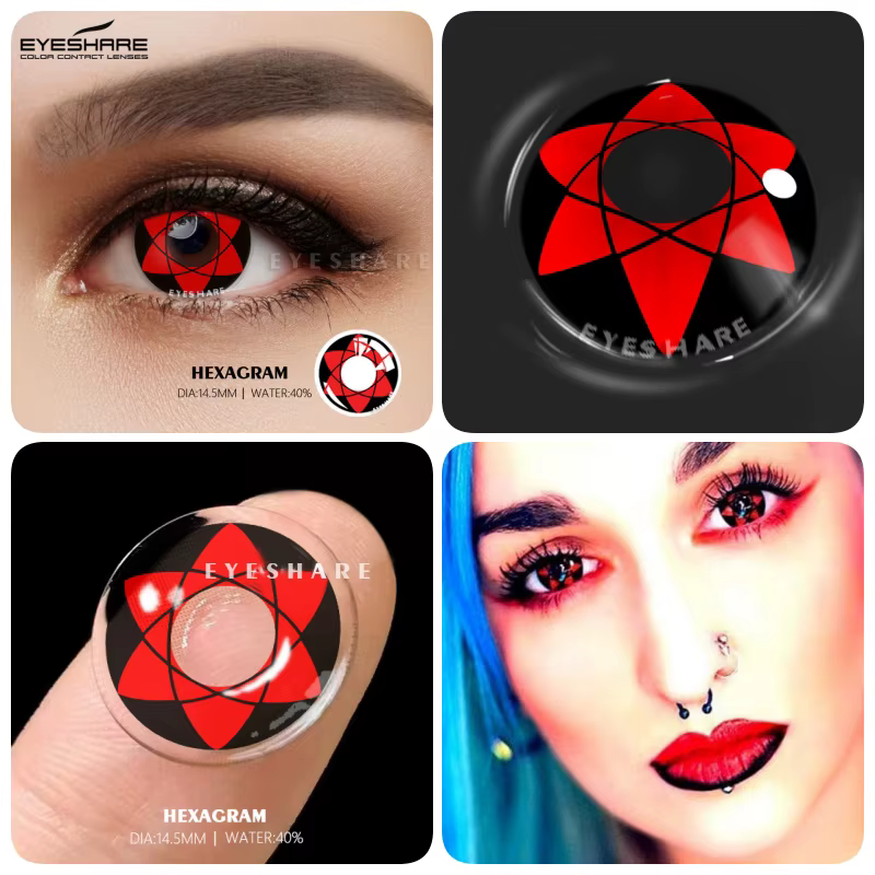 EYESHARE-Lentilles de Contact Colorées pour les Yeux, Cosplay, Bleu, Halloween, Cosmétiques pour Pup