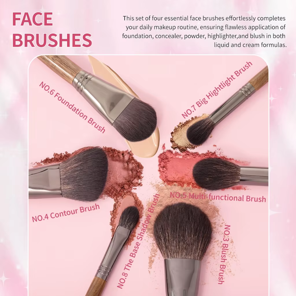 OVW ensemble de pinceaux de maquillage pinceau de maquillage professionnel pour fond de teint visage