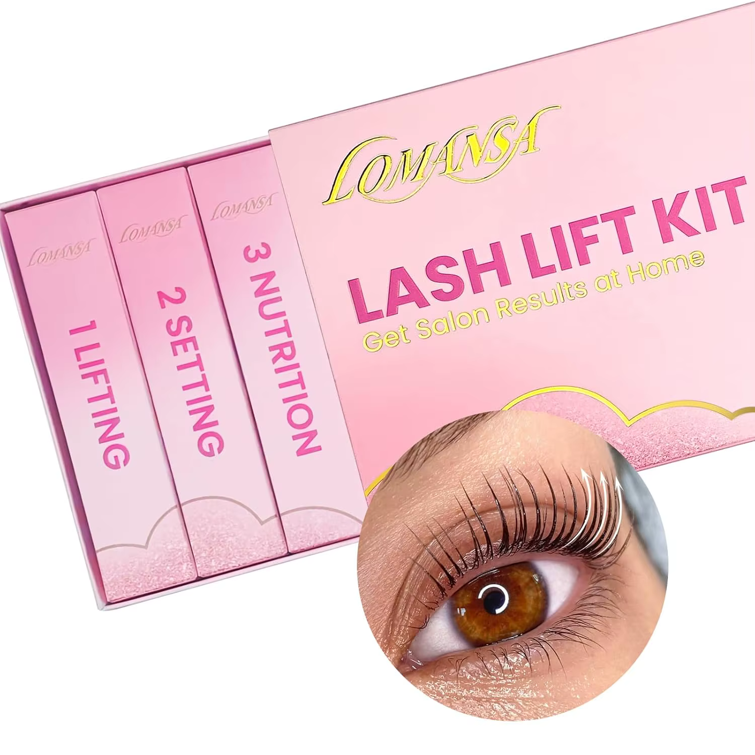 Lomansa nouveau Kit de stratification des sourcils pour permanente des sourcils, Film alimentaire, N