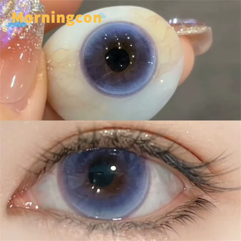 Lentilles de contact annuelles 234 Cherry Blossom Rain Natural Color pour les yeux, effet beauté pup